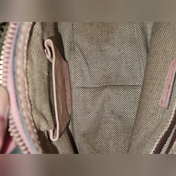 Dooney & Bourke Ostrich Bag (Pink) - Picture 11 of 16